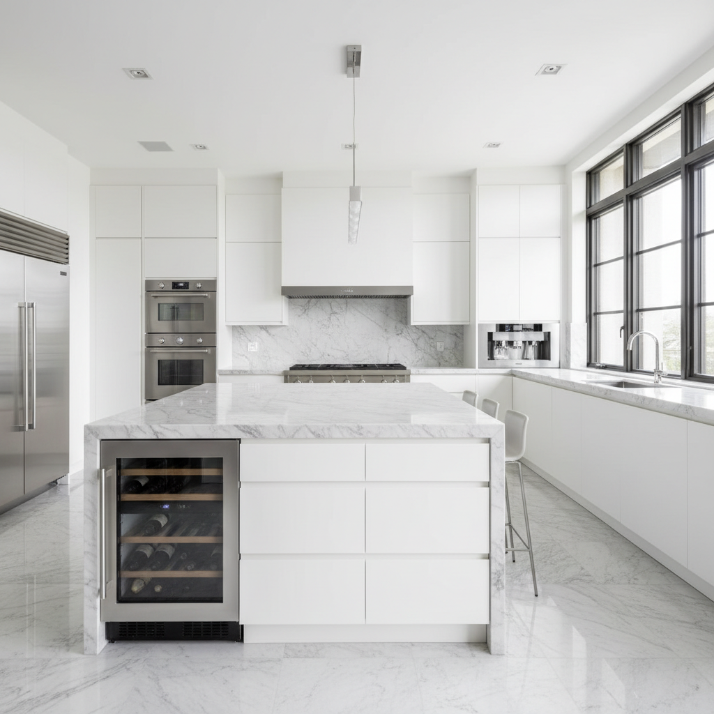 Luxury Poway kitchen with premium Viking-style appliances